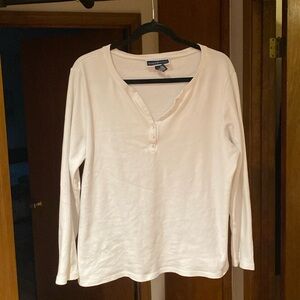 White Karen Scott top XL